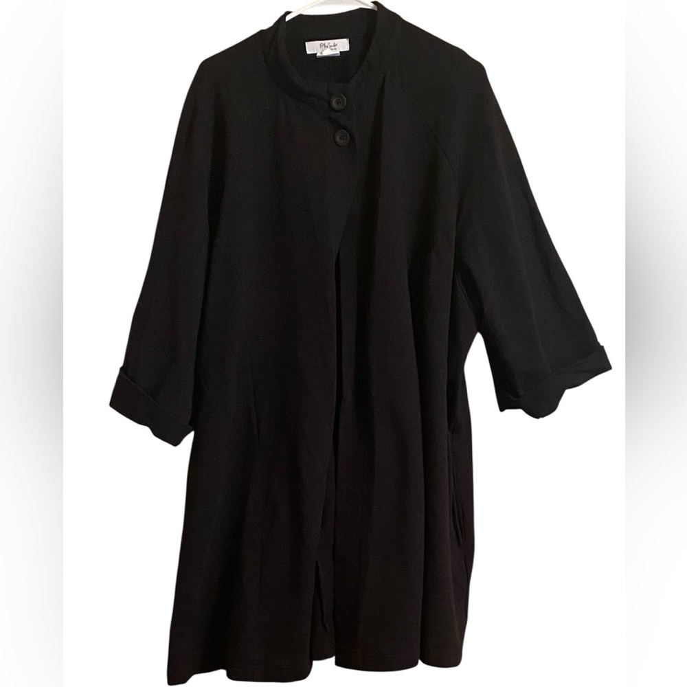 On the Plus Side Light Swing Coat Black 4X